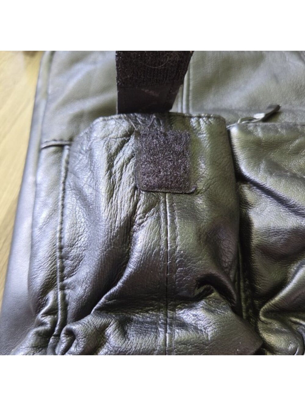 Dolce Miele Black Leather Crossbody Bag Organizer Multi Pocket Shoulder Purse - Picture 14 of 16